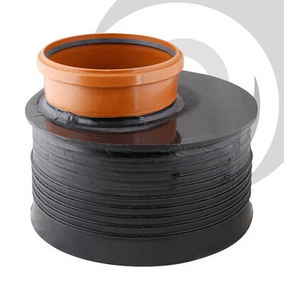 225mm Naylor TW Socket to 160mm UPVC Socket Level Invert Reducer