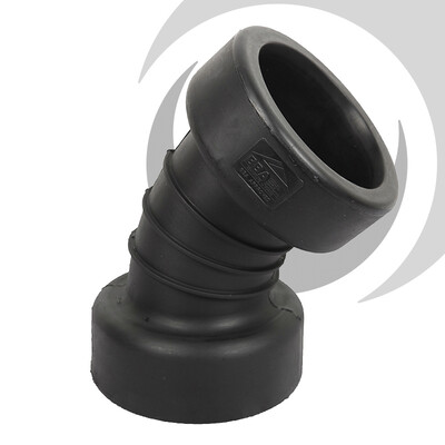 300mm ID Twinwall Drain Bend D/Socket 45 deg Short Radius inc. seals