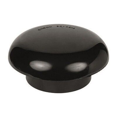 110mm Soil Pipe Mushroom Vent Cowl - Black