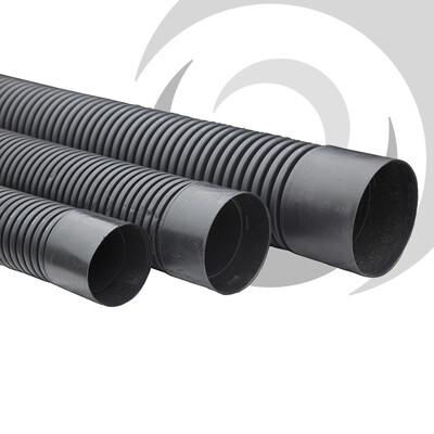 100mm RIDGIDUCT Twinwall x6m c/w Coupler Complies with ENATS 12-24 & BS EN 61386-24 Class 2