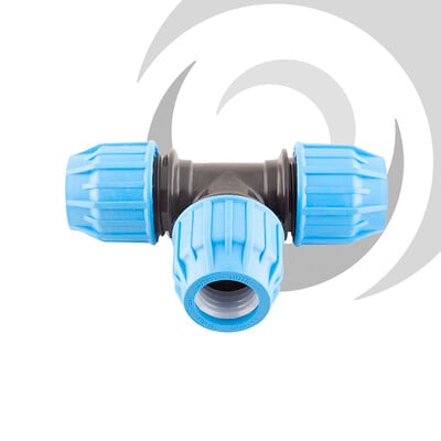 20mm Compression Equal Tee Junction