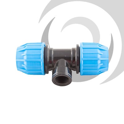 20mm x 3/4" Comp. Tee Junction FEMALE Thread