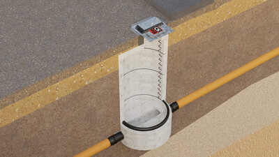 MuckStopper 600M Roads and Sewers Manhole Cross-Section CGI Technical Drawing Render Step 4