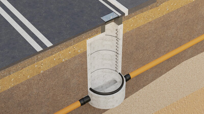 MuckStopper 600M Roads and Sewers Manhole Cross-Section CGI Technical Drawing Render Step 5