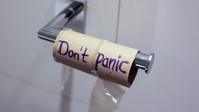 don't panic toilet roll blocked drain