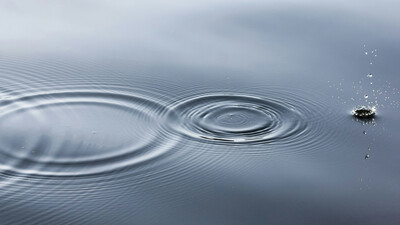 rain water harvesting water surface drip ripples 