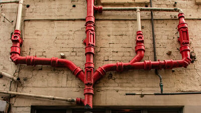old red soil pipes