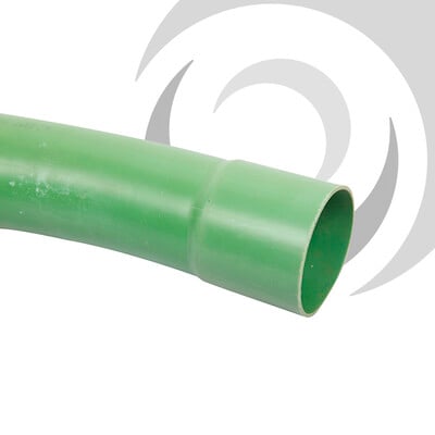 54mm CTV Duct Long Radius Bend 22deg; Green