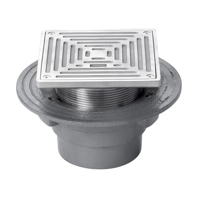 Frost Rodding eye adjustable 200mm square double sealed with small sump and spigot outlet