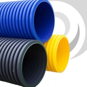 300mm ID Gas T/W Duct x6m; YELLOW, C/W Coupler