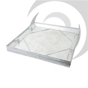 RECESSED SCREED Cover Galvanised: 300 x 300mm Sealed & Locked 10tn GLVW