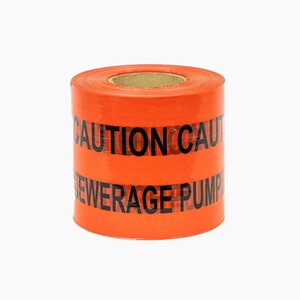 Underground Warning Tape - Sewage Pumping Main (x365m) - Red