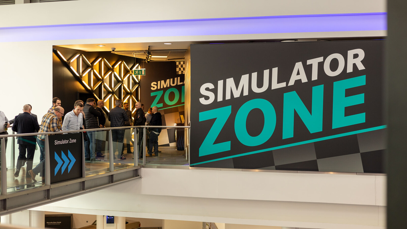 Simulator zone at Mercedes-Benz World