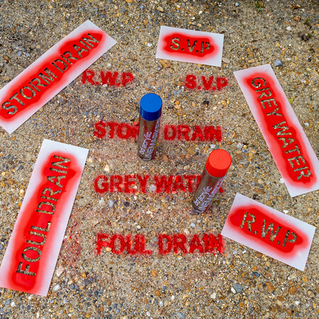 spray paint stencils for groundworks