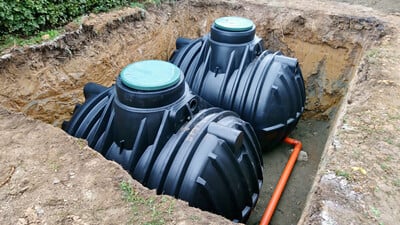 Rainwater Harvesting Storage Tank Installation Graf