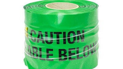 Detectable U/G Warning Tape - Communications (x100m) Green