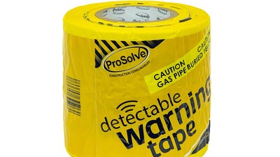 Detectable U/G Warning Tape - GAS (x100m) YELLOW