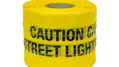 Detectable U/G Warning Tape - Street Lighting (x100m) Yellow
