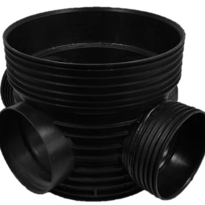 600mm Vision 600 Chamber Base Swept Cross 315mm pipework