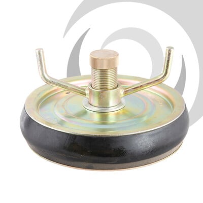225mm Expanding Pipe Stopper 1" Test Thread Pressed Steel; 210-230mm range