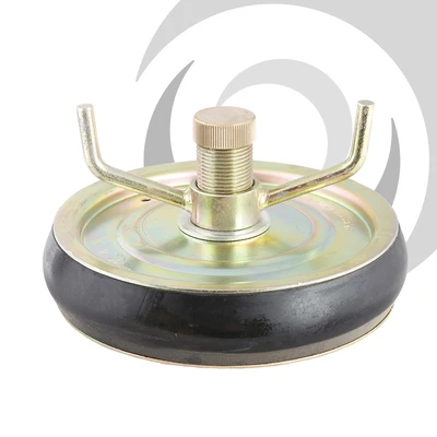 300mm Expanding Pipe Stopper 1" Test Thread Pressed Steel; 296-320mm range