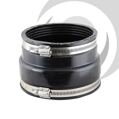 4" Clay/Plastic, 121-137mm - 110-122mm Flexible Adaptor Coupling
