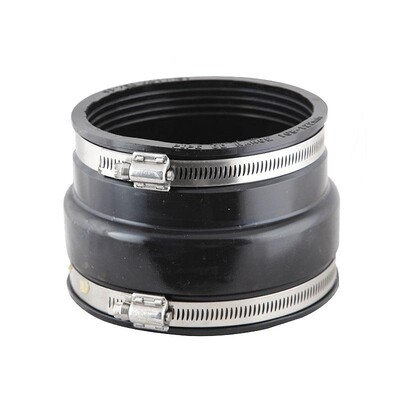 6" Clay/Plastic, 180-200mm - 160-180mm Flexible Adaptor Coupling