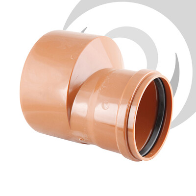 250mm Spigot to 160mm Socket Reducer Level Invert