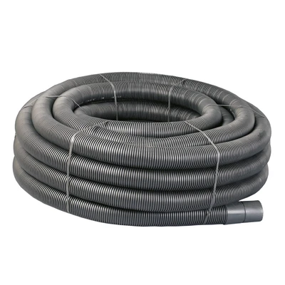 110mm OD Twinwall Electrical Duct Coil x50m; BLACK