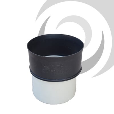 160mm UPVC Spigot to 150mm ID/ 172mm OD TW Socket Reducer Naylor