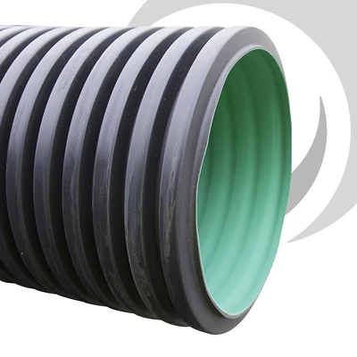 450mm BBA Twinwall Plain Ended Pipe x6m