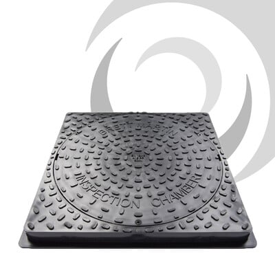 Polypropylene Cover & Frame: 450 x 450mm 50 kn Square to Round