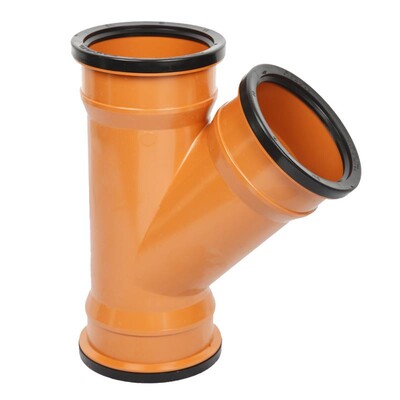 110mm UPVC Drainage Triple Socket Y Junction