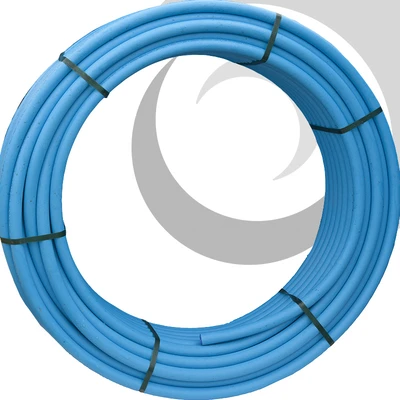 MDPE Water Pipe: 50mm x100m Coil; BLUE 12.5 bar/ PE80/ SDR11