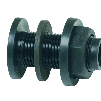 1" Plasson PP Tank Connector - MALE Thread