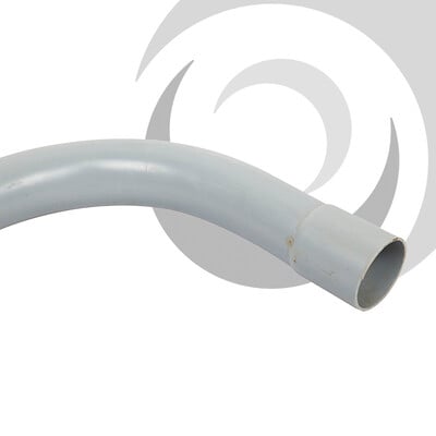 54mm BT Type Duct L/ Radius Bend 90deg; Grey