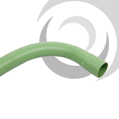 54mm CTV Duct Long Radius Bend 90deg; Green