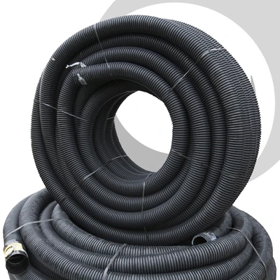 63mm OD Twinwall Duct x50m; BLACK