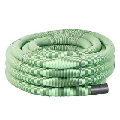 63mm OD Twinwall Duct Coil x50m; Green