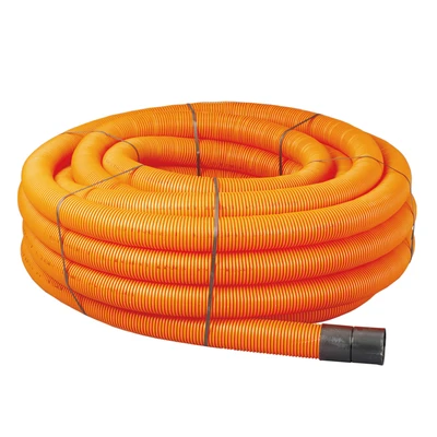 63mm OD Twinwall Duct Coil x50m; Street Lighting ORANGE
