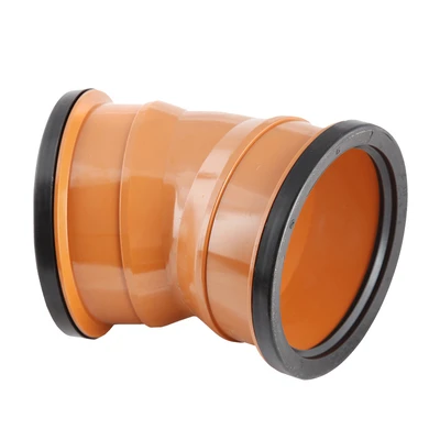 160mm UPVC Drainage D/Socket Bend 22.5deg
