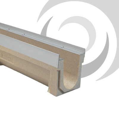 F100K 100mm W x 250mm D Polymer Channel x1m F900