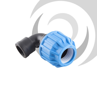 20mm x 3/4" Comp. 90deg Elbow FEMALE Thread