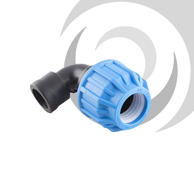25mm x 1/2" Comp. 90deg Elbow FEMALE Thread