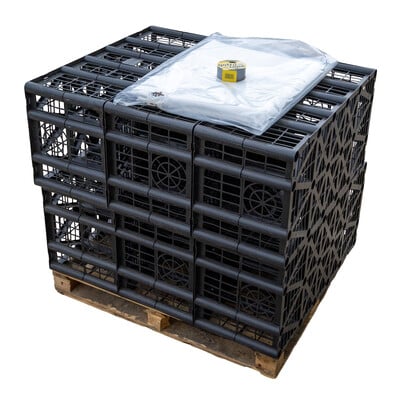Soakaway Crate Kit, 6 x 20 tonne loading crates with clips, Geotextile, Joint & Duct Tape