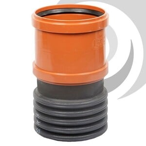 150mm ID/ 172mm OD Naylor TW Spigot to 160mm UPVC Socket Reducer