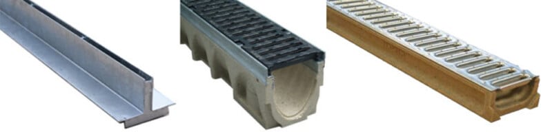 Types of channel drain grating